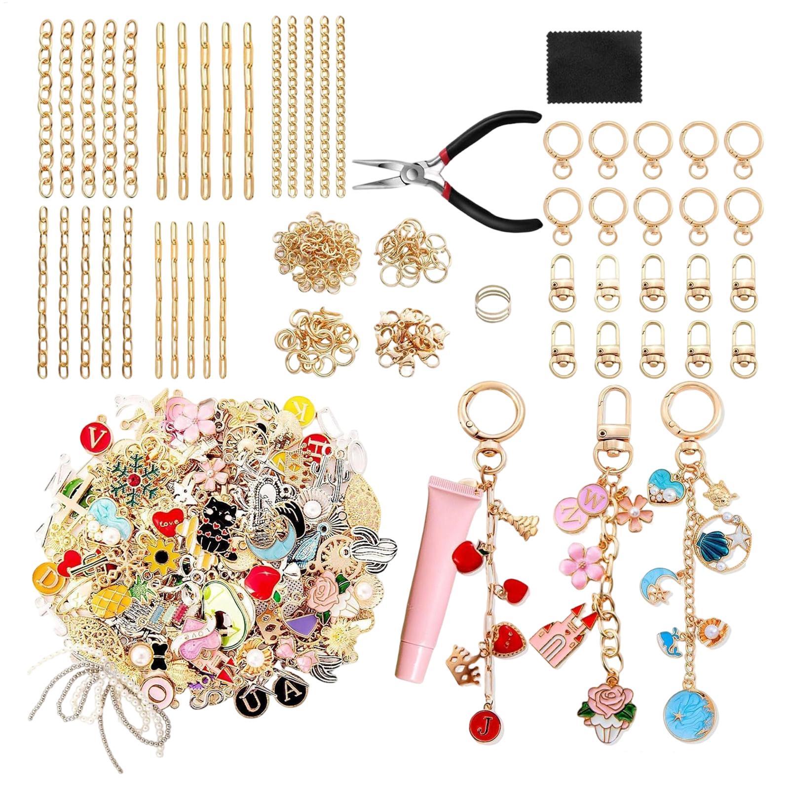 Jewelry Making For Teens - 325-Piece DIY Bag Charm Making Kit