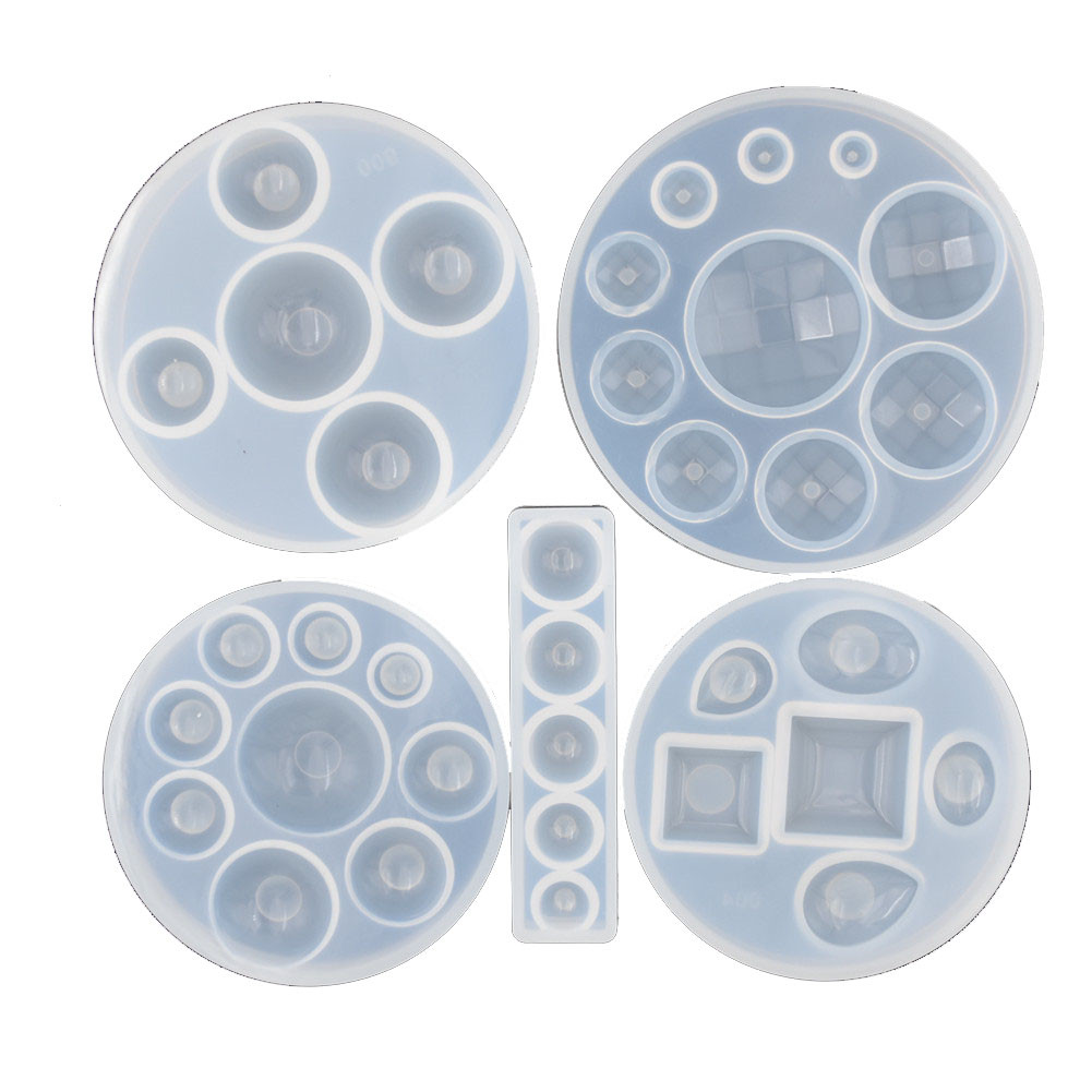 Jewelry Making Tools List - Khuôn Silicon Nửa Bóng Oblate Cabochon