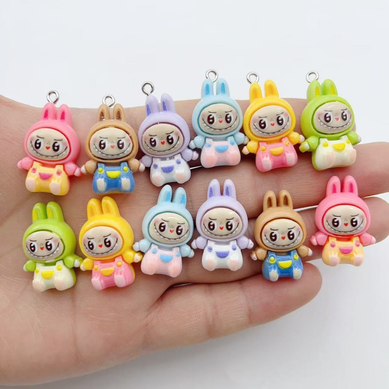 Jewelry Making Charms - 10Pcs Kawaii Rabbit Strawberry House Resin