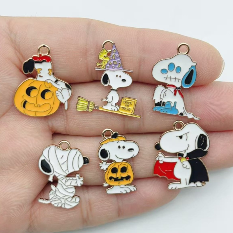 10Pcs Cute Halloween Cartoon P - đánh giá và giá Jewelry Making Charms