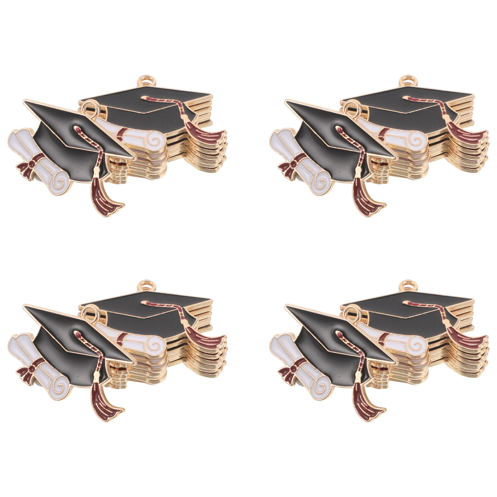 50Pcs Alloy Graduation Cap Cha - đánh giá và giá Jewelry Making Diploma