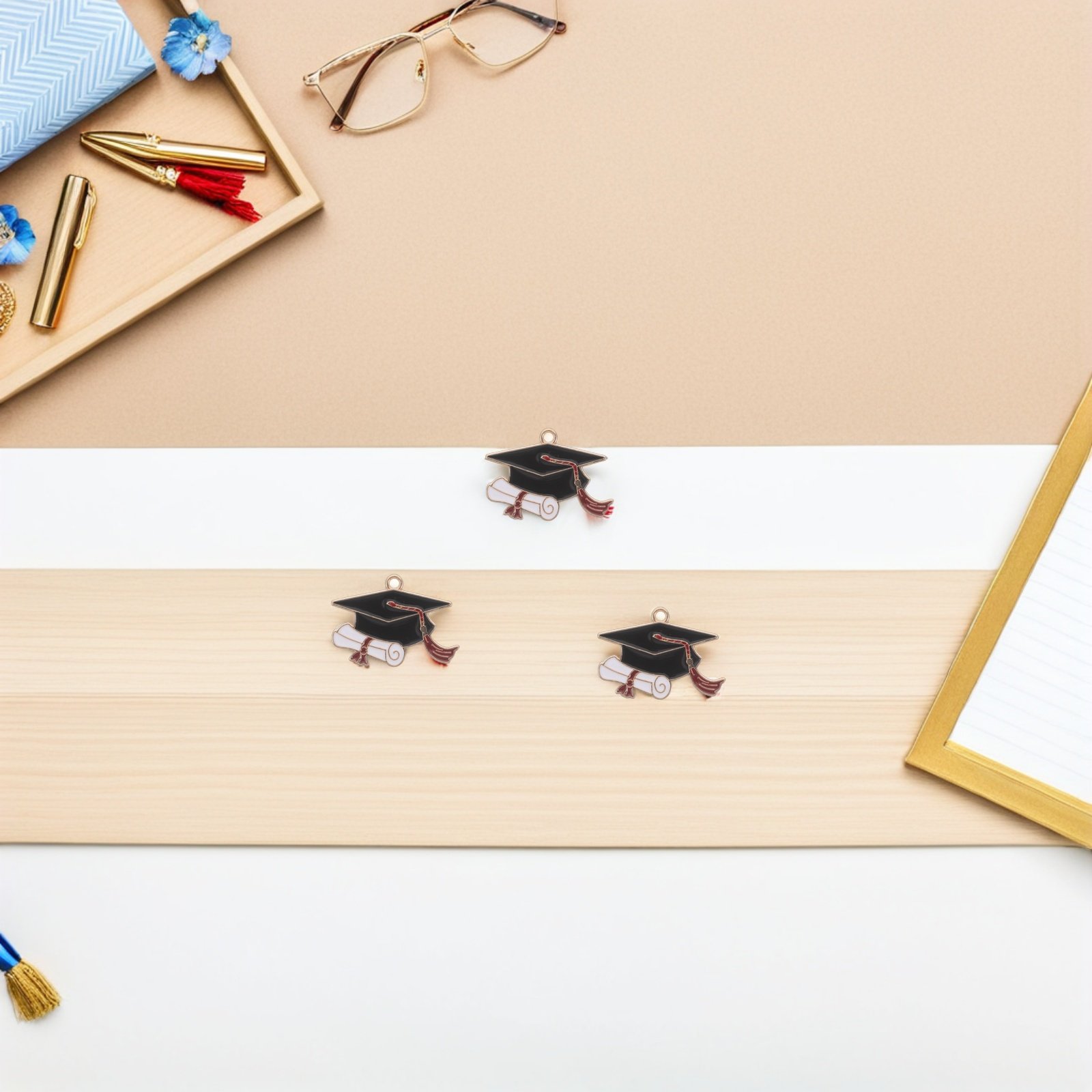 50Pcs Alloy Graduation Cap Cha - đánh giá và giá Jewelry Making Diploma