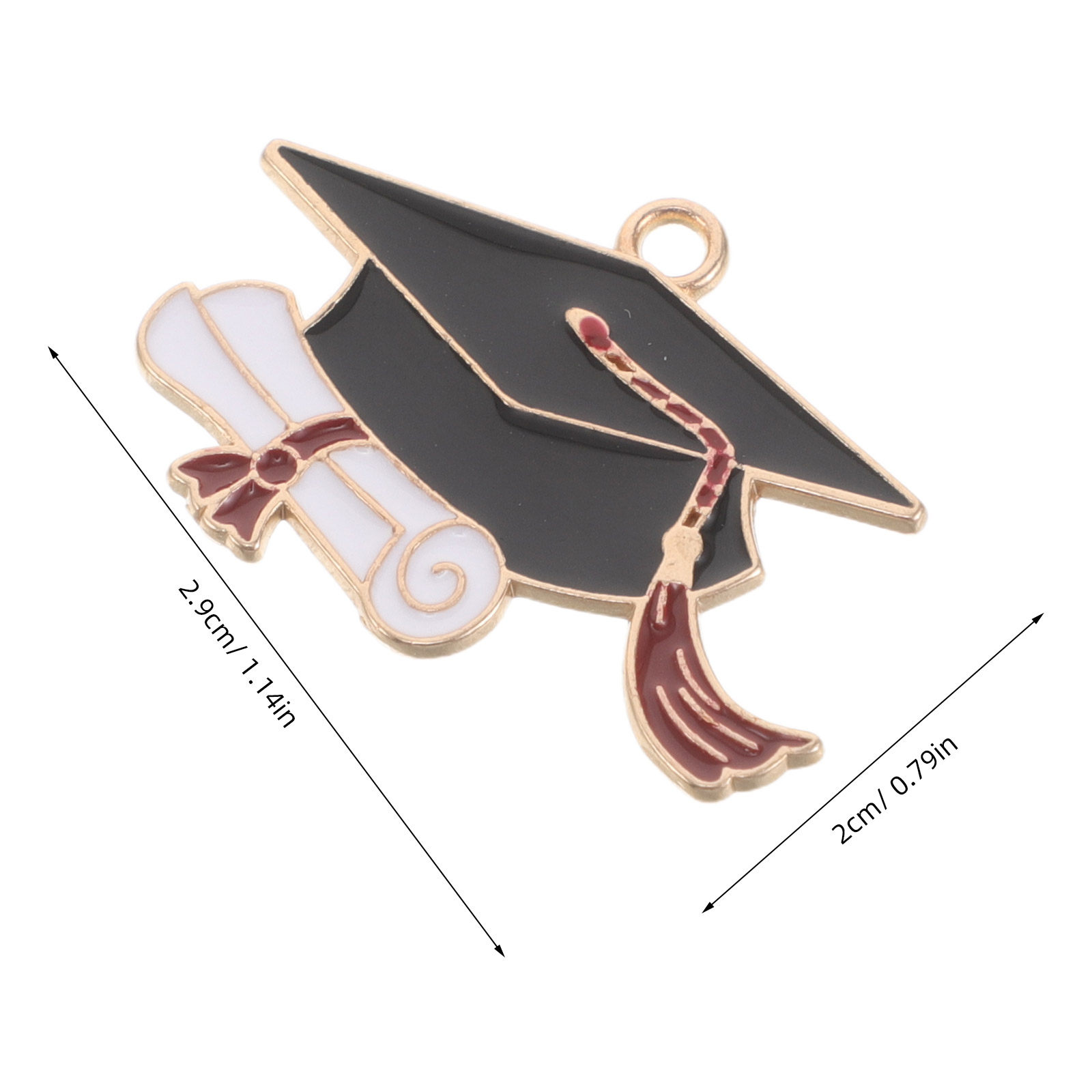 50Pcs Alloy Graduation Cap Cha - đánh giá và giá Jewelry Making Diploma