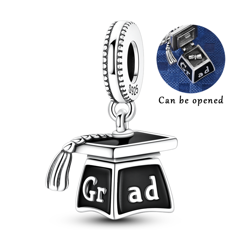 Grad Cap Charms 925 Sterling S - đánh giá và giá Jewelry Making Diploma