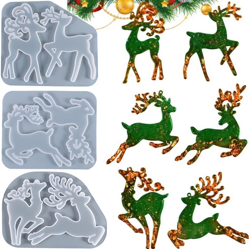 Christmas Elk Epoxy Resin Mold - đánh giá và giá Jewelry Making Tools List