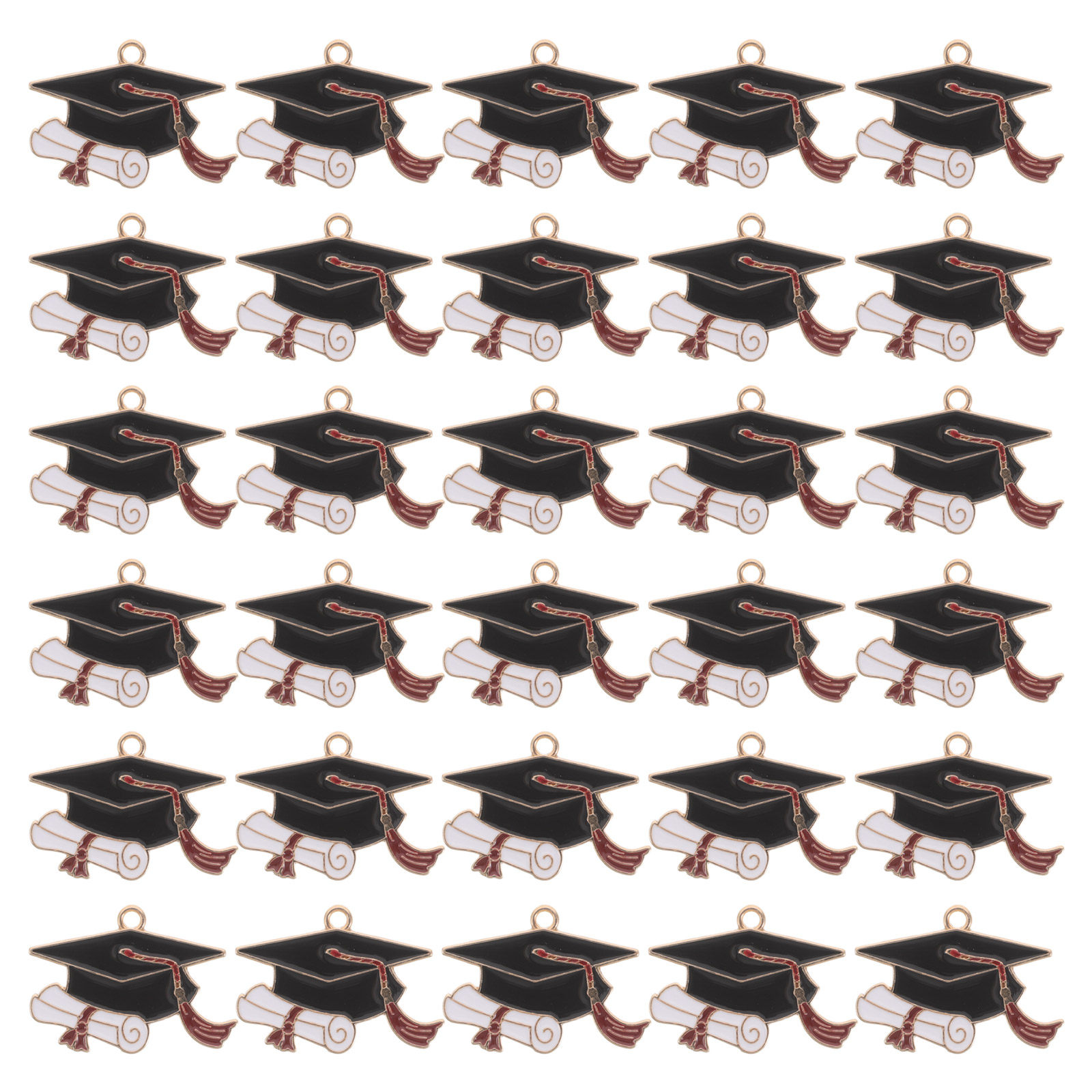 50Pcs Graduation Cap Charms Al - đánh giá và giá Jewelry Making Diploma