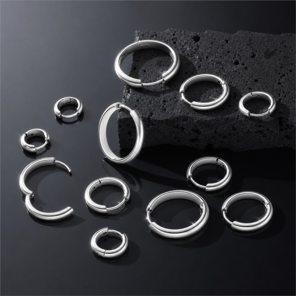 4Pcs Stainless Steel Round Hoo - đánh giá và giá Jewelry Making Charms