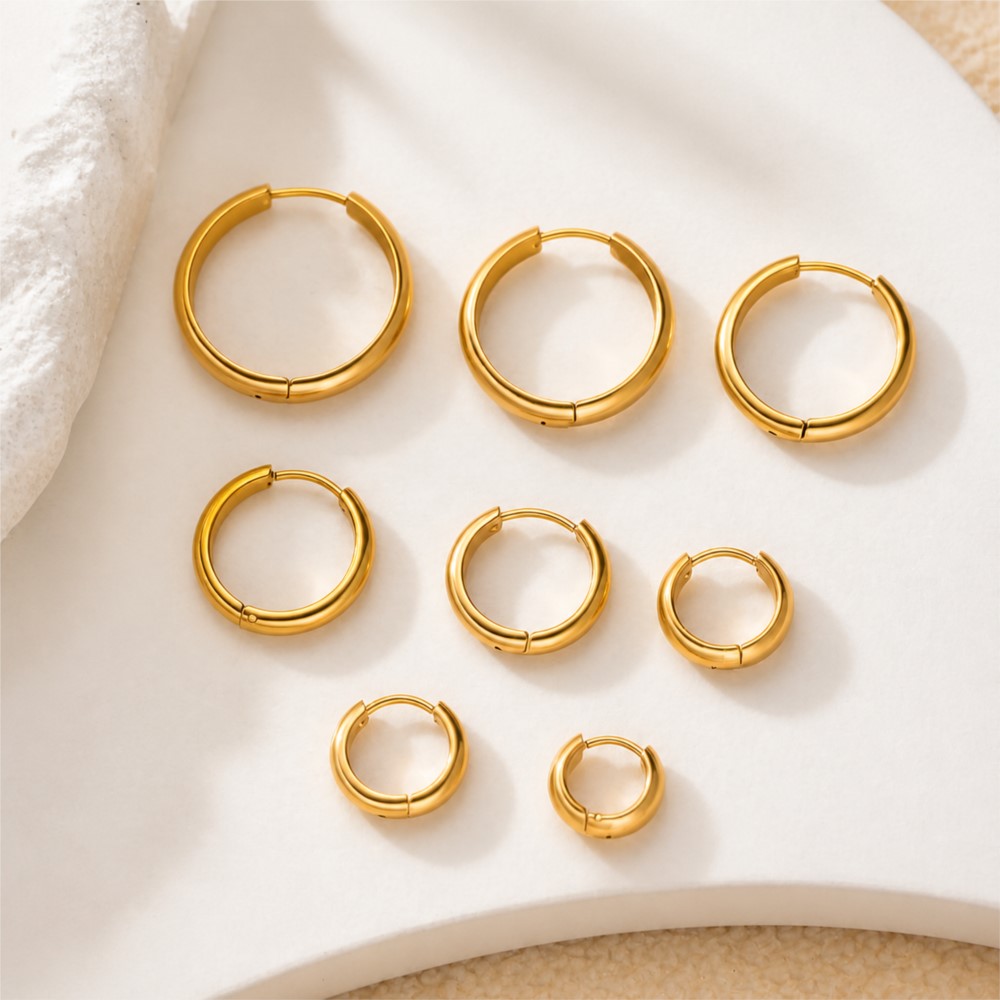4Pcs Stainless Steel Round Hoo - đánh giá và giá Jewelry Making Charms