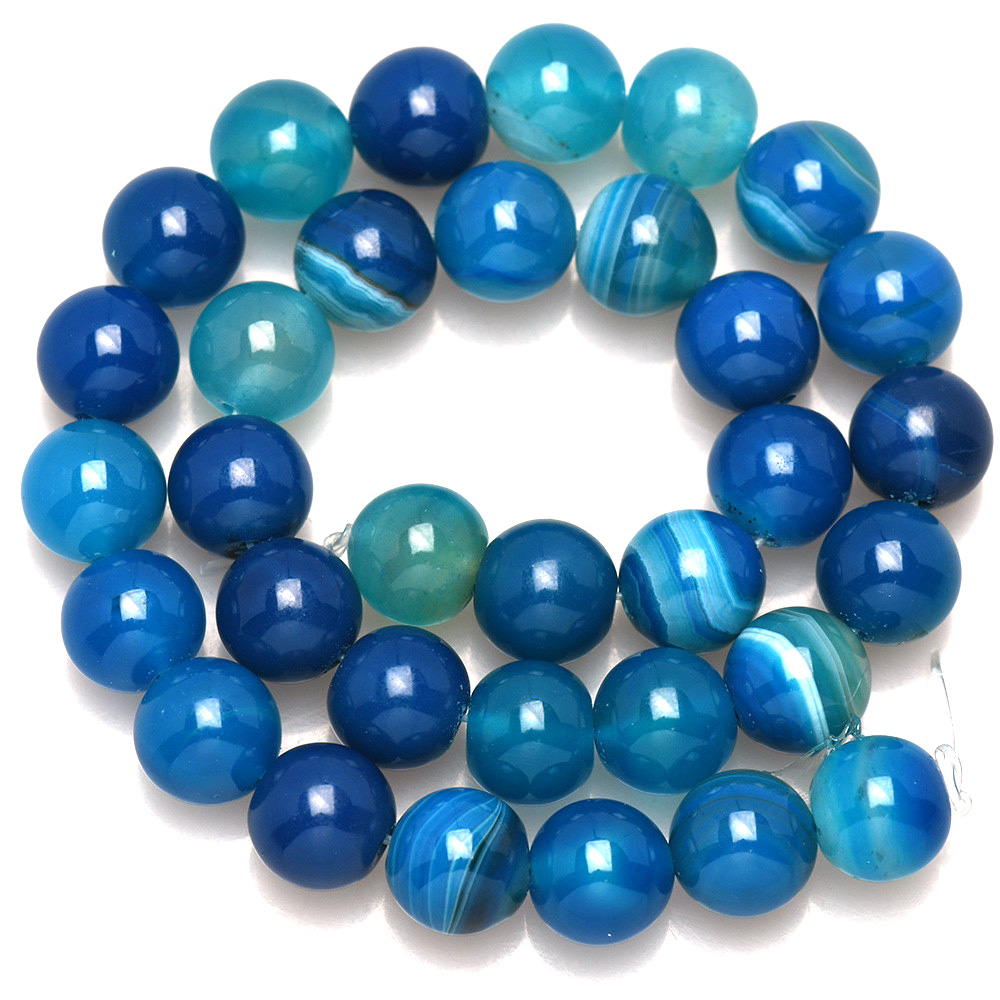 Natural Stone Banded Blue Lace - đánh giá và giá Jewelry Making Gemstones