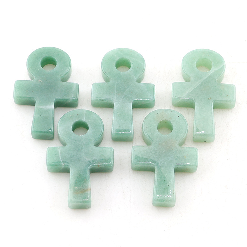 Green Aventurine Ankh Cross Pe - đánh giá và giá Jewelry Making Michaels