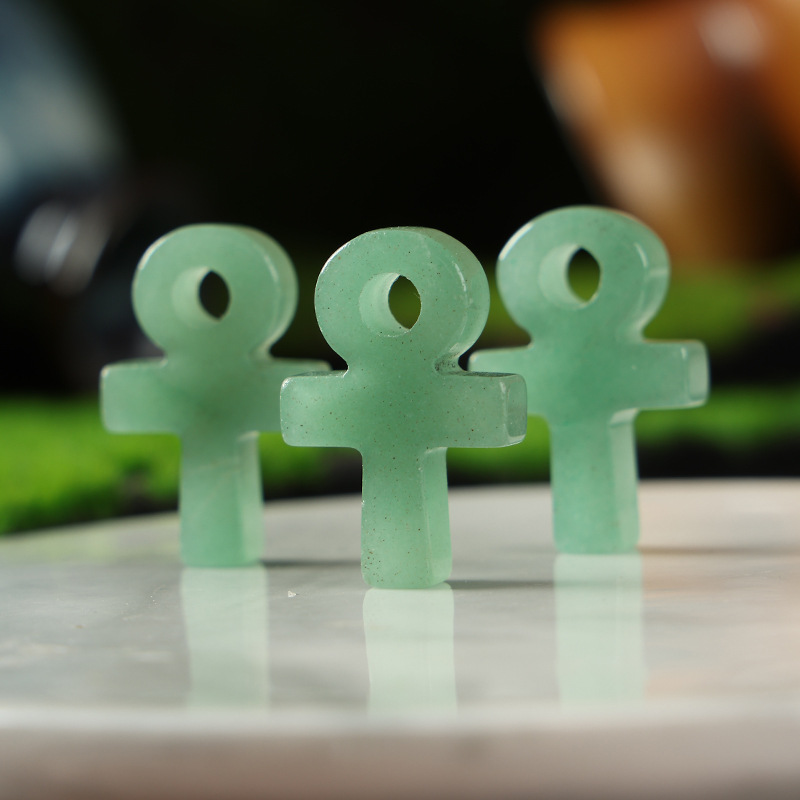 Green Aventurine Ankh Cross Pe - đánh giá và giá Jewelry Making Michaels
