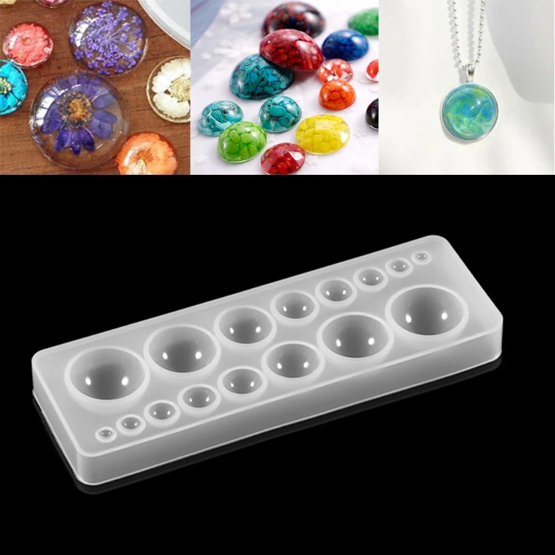 1pcs Silicone Mold Half Ball O - đánh giá và giá Jewelry Making Tools List