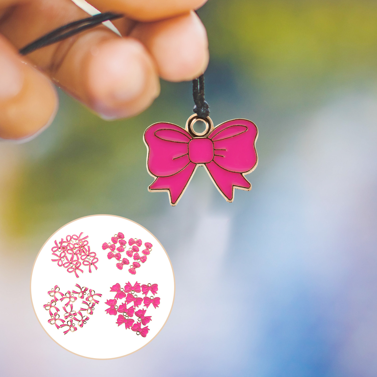 40Pcs Bowknot Pendant Alloy Ch - đánh giá và giá Jewelry Making For Teens