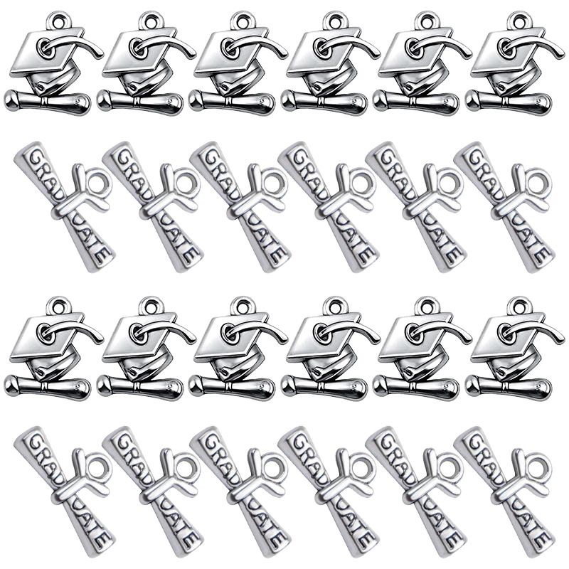 14pcs Mixed Graduation Cap Gra - đánh giá và giá Jewelry Making Diploma