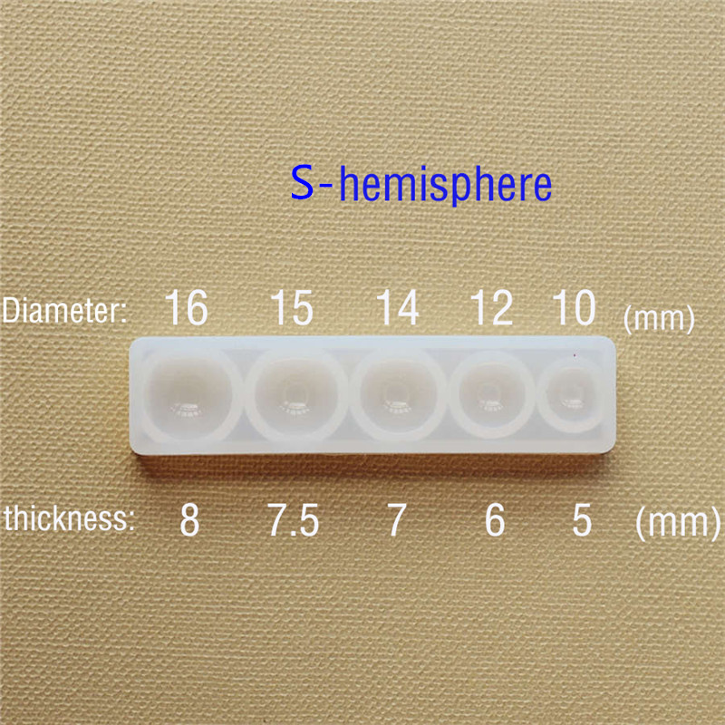 Khuôn Silicon Nửa Bóng Oblate  - đánh giá và giá Jewelry Making Tools List