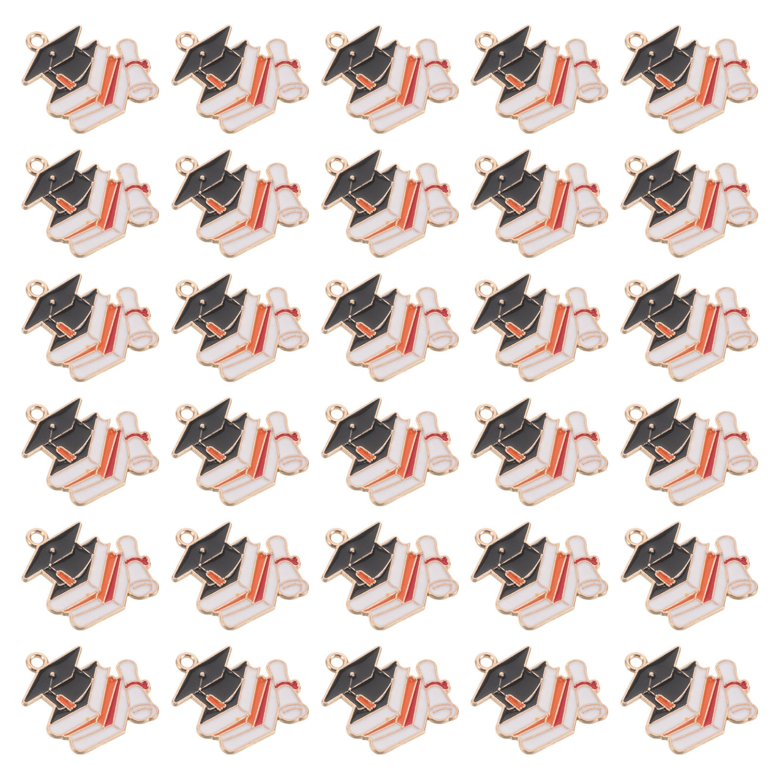 50Pcs Graduation Cap Pendants  - đánh giá và giá Jewelry Making Diploma
