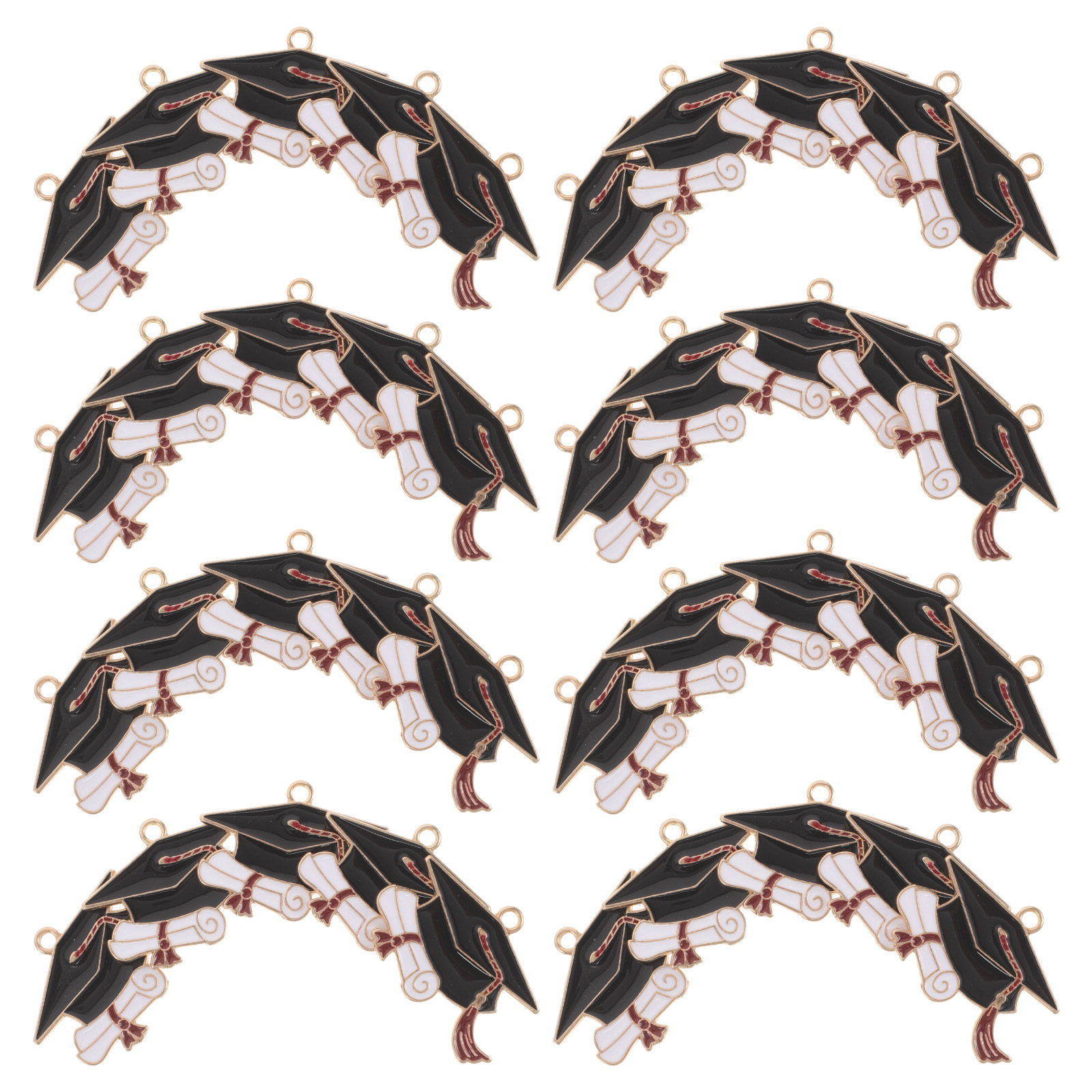 50Pcs Graduation Cap Charms Al - đánh giá và giá Jewelry Making Diploma