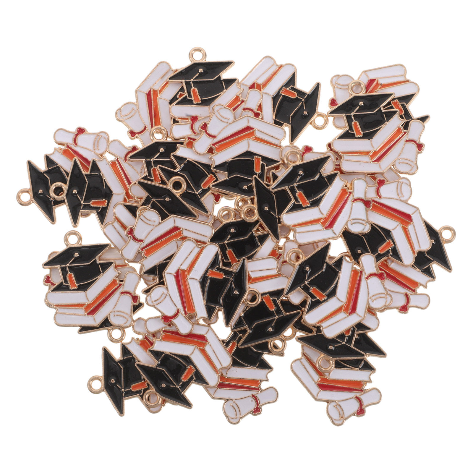 50Pcs Graduation Cap Charms Al - đánh giá và giá Jewelry Making Diploma