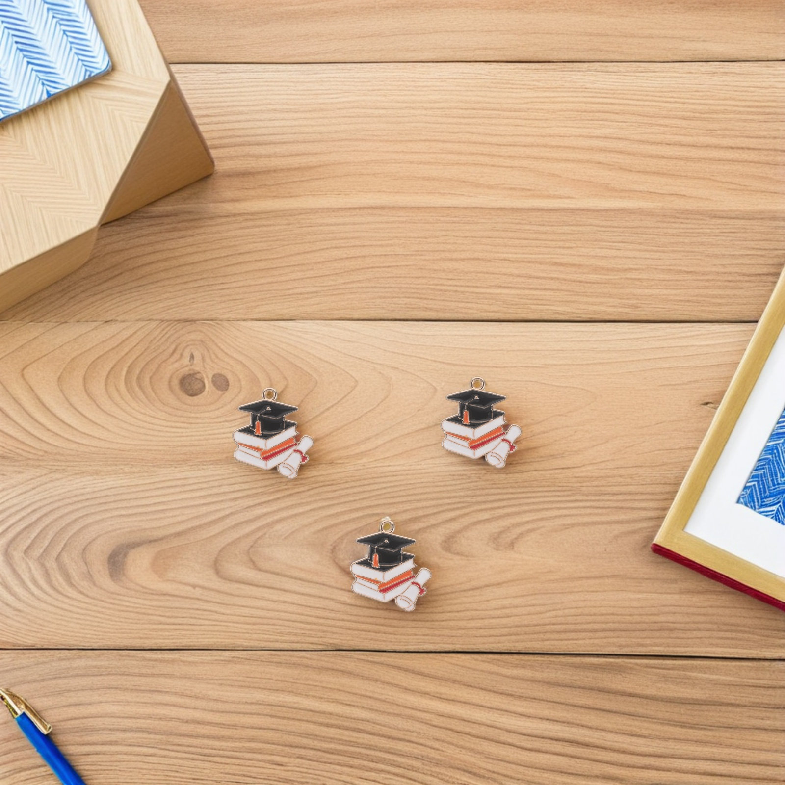 50Pcs Graduation Cap Charms Al - đánh giá và giá Jewelry Making Diploma
