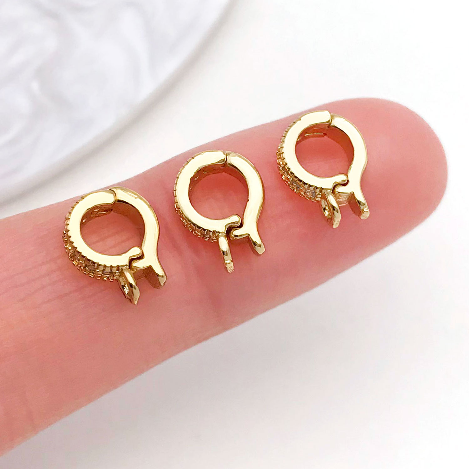 5pcs 18K Real Gold Plated Bras - đánh giá và giá Jewelry Making Charms