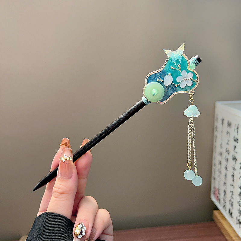 Classic Tassel Hair Stick Blac - đánh giá và giá Jewelry Making With Beads