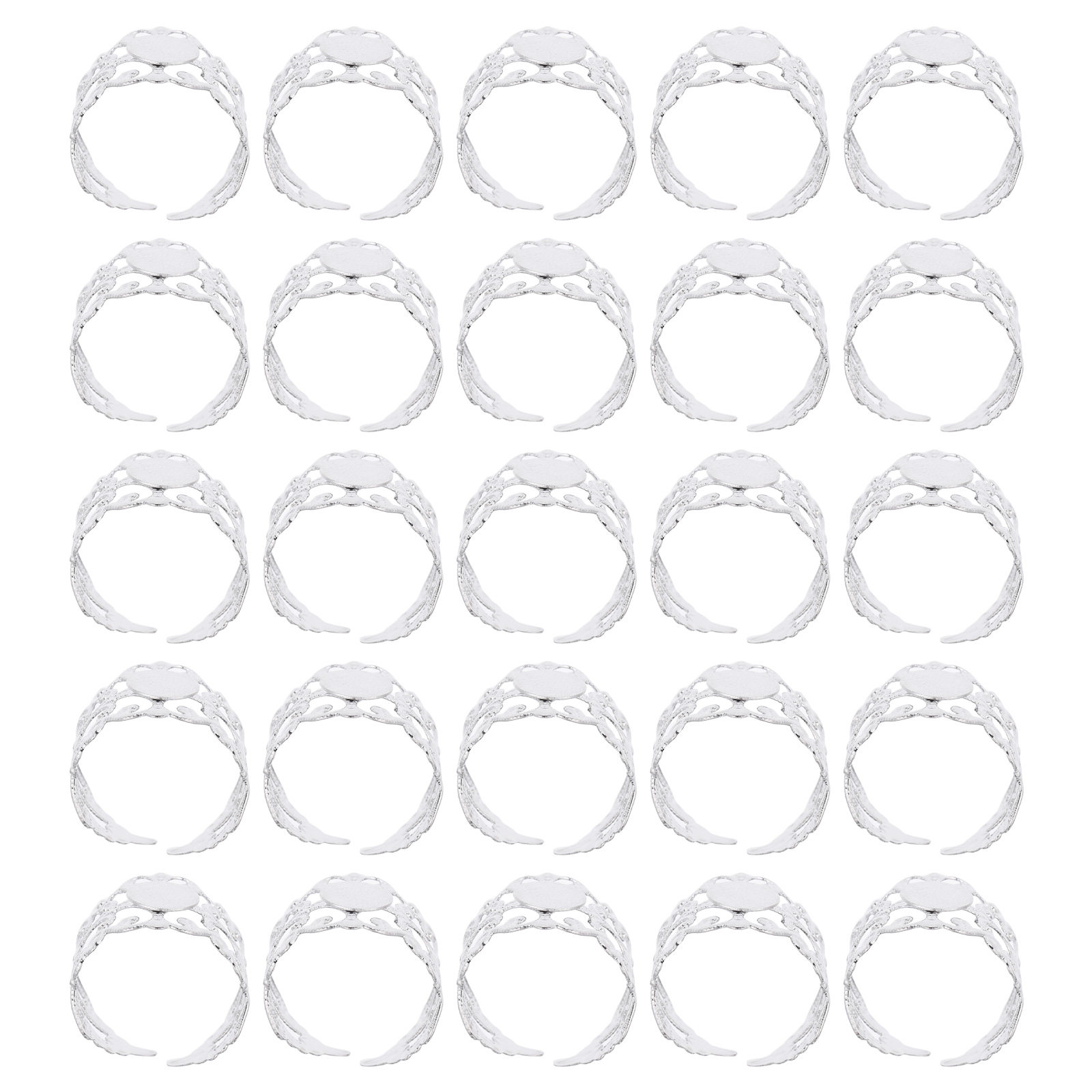 50Pcs Adjustable Oval Flatback - đánh giá và giá Jewelry Making Gemstones
